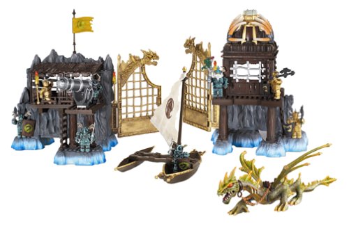 Childrens Toyshop  Toys : Mega Bloks Dragons Krystal Wars 9885 Marauders Cliff 114pc