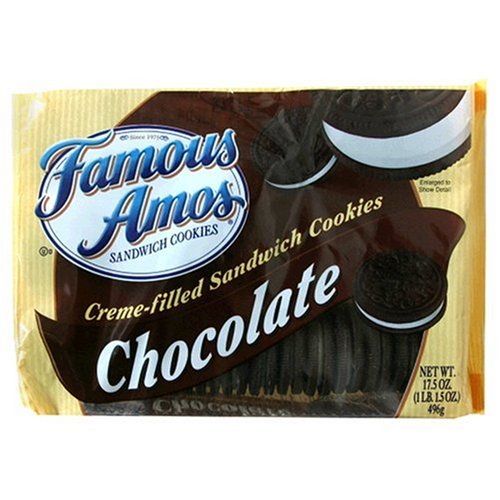 Famous Amos Chocolate Cremes, 17.5-Ounce Packages (Pack of 6) by Famous Amos