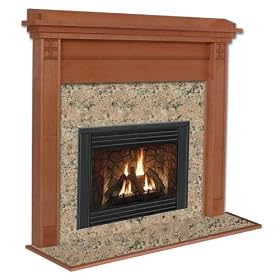 Royalton R Flush Fireplace Mantel in Light Golden Oak by Hearth and Home Mantels