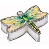 Hand Painted AMIA Jewellery Trinket Box 'Pond Hawk' 
