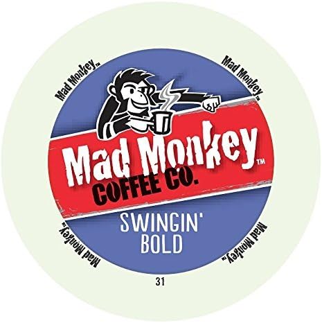Mad Monkey Coffee Capsules, Swingin Bold (Swingin Bold, 96 count)