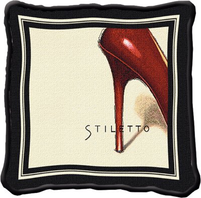 Decorative Pillow Red Stiletto [Kitchen]