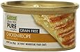 CANIDAE Grain Free Pure Chicken Recipe Canned Cat Food, 3-Ounce, 12-Pack