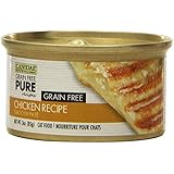 CANIDAE Grain Free Pure Chicken Recipe Canned Cat Food, 3-Ounce, 12-Pack