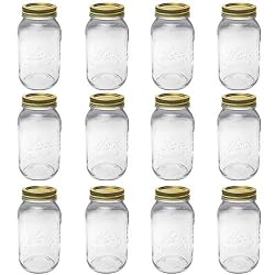 Kerr 0505 regular mason jar quart, 32oz