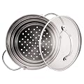 Circulon Stainless Steel Universal Steamer Insert with Glass Lid