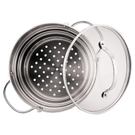 Circulon Stainless Steel Universal Steamer Insert with Glass Lid by Circulon