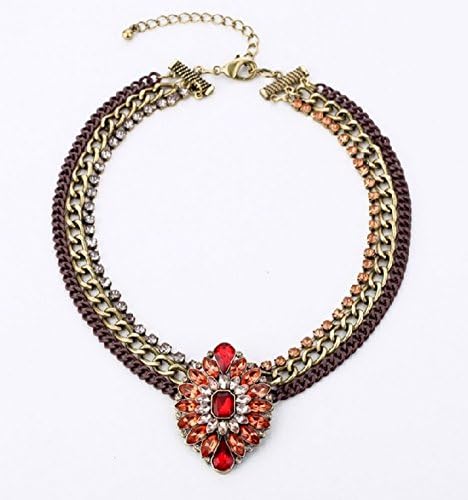 BeOL Bew Vintage Crystal Flowers Short Necklace Factory