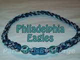 NFL Philadelphia Eagles 3-Rope x50 Titanium Tornado Sport Necklace - 18"