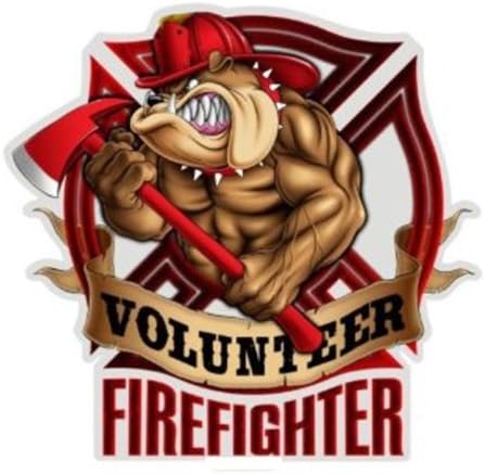 Volunteer Firefighter Decal - 4 Inch Decal