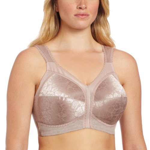 Playtex Women's 18 Hour Original Comfort Strap Wirefree Bra, Toffee, 38DDD