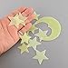 Velishy(TM) Moon Star Noctilucent Wall Sticker Kid Decal