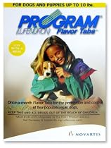 Novartis Program Once-a-Month Flea Prevention Flavor Tabs for Dogs 0-10 Pounds, 6 Tablets