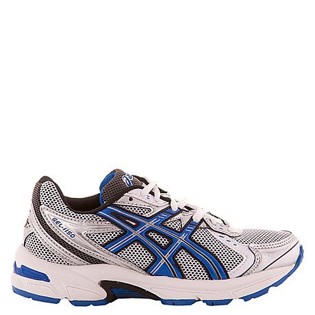 Asics Gel 1150 GS Junior Laufschuh weiß/ blau/ silber Farbe: weiß/blau/silber, Größe: 37.5 laufen 51PYlBKWAsL kinder jogging