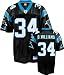DeAngelo Williams Jersey: Reebok Black Replica #34 Carolina Panthers Jersey - X-Large