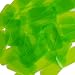 Long Sequin Rectangle 1.5 inch Lime Green Transparent See Thru Couture Loose Paillettes. Made in USA.
