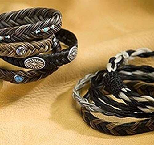 Cowboy Collectibles Horse Hair Woven Gem Stone Bracelets