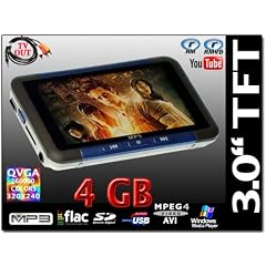 BLAUER 3" 4GB MP3 MP4 MP5 Multimedia Player RM/RMVB AV-Player 3.0" BLAU
