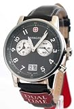 Wenger Black Commando Dual Time Mens Watch 74712