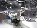 WWII Spitfire Mark V diecast airplane model 1:48 scale die cast from Yat Ming - Warm Grey Flag 99088
