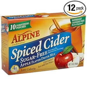Alpine Spiced Cider, Sugar-Free Apple Flavor Drink Mix, 10 Count, 1.4-Ounce Boxes (Pack of... by Alpine Spiced Cider