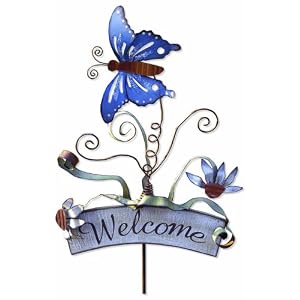 Sunset Vista Designs Enchanted Garden Collection Butterfly Motion Yard Stake by 