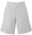 Callaway Flat Front Cotton Plaid Short