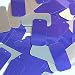 Purple Silver Sequin Long Rectangle 1.5 inch Couture Loose Paillettes. Made in USA.