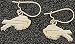Buffalo Bills Buffalo Logo Gold Dangle Earrings