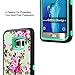 Galaxy S6 Edge Plus case , E LV Samsung Galaxy S6 Edge Plus Hybrid Armor Protection Defender Case Cover for Samsung Galaxy S6 Edge Plus - [FLOWER]