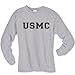 USMC Athletic Marines Long Sleeve T-Shirt in gray