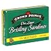 Crown Prince One Layer Brisling Sardines in Mustard, 3.75-Ounce Cans (Pack of 12)
