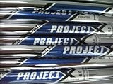 Rifle Project X 6.0 Flighted 3-PW Steel Iron Shafts .355 Taper Tip -- Set of 8 shafts