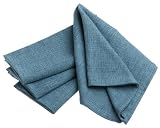 DII Two-Tone Set of 4 Napkins, Twilight Blue