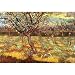 Professionally Framed Vincent Van Gogh Apricot Trees in Blossom Art Print Poster - 13x19 with RichAndFramous Black Wood Frame