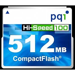 PQI CFカード 512MB 100倍速ハイスピード QCF10-512 15MB/sec Type1 3.3V/5V 永久保証