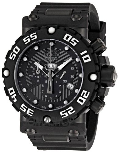 Invicta Men's 0656 Subaqua Collection Nitro Chronograph Black Polyurethane Watch