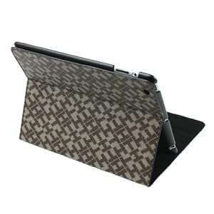 For the New Ipad 3 Pu Leather Jigsaw Puzzle Pattern Stand Smart Folio Cover Brown