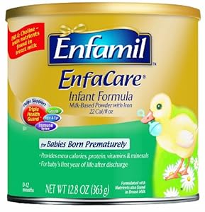 Enfamil EnfaCare Infant Formula Powder for Babies Born Prematurely, 12.8-Ounce Cans (Pack of 6)