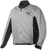 PARKER SYNERGIES OFFICIALLY LICENSED HONDA GOLD WING MILLENIUM MESH TOURING JACKET GREY BLACK MENS