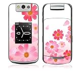 Pink Daisy Design Decal Skin Sticker for the BlackBerry Pearl Flip 8220 Cell Phone