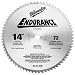 Milwaukee 48-40-4505 14-Inch 72 Tooth ATB Dry Cut Carbide Tipped Saw Blade with 1-Inch Arbor for Blade Right Saws