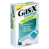 Gas-X Thin Strips Antigas, Extra Strength, Peppermint Flavored Strips, 18 strips (Pack of 6)