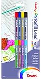 Pentel Arts 8 Colour Refill Lead, Assorted Colors, 8 Pack (CH2BP8M)