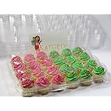 Katgely Mini Cupcake Boxes, Mini Cupcake Containers, 24 Mini Cupcakes, Set of 10