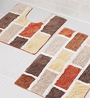 Brick Bath Pedestal Mats