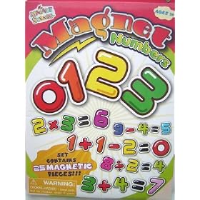 The numbers game Fridge Magnets