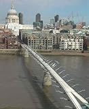 Millennium Bridge with St Pauls Cathedral London - 18
