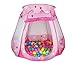 ilovebaby Pink Princess Tent Indoor and Outdoor Breathable Mesh Material- Possibility of 1 to 5 Years Old Children Tent