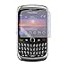 Amzer Super Clear Screen Protector with Cleaning Cloth for BlackBerry Curve 3G 9300/Curve 8520/Curve 8530 - Pack of 2 thumb